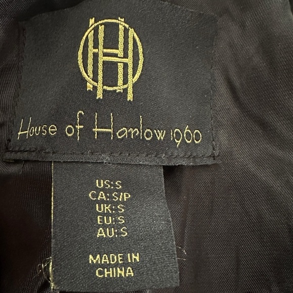 House of Harlow 1960 Houndstooth Tweed Blazer - Size Small - Picture 9 of 11